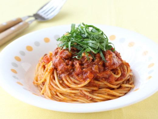 これイチで作る さば缶のトマトスパゲティ